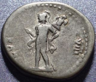 77 78AD Ancient Rome Silver Denarius Vespasian 69 79AD Mars Reverse 12