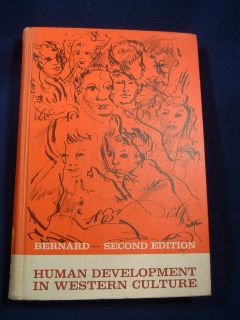 HUMAN DEVELOPMENT IN WESTERN CULTURE   SECOND EDITION , by Harold w