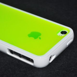 White Green Candy Bar TPU Luxury Case Cover for iPhone 4 4G s 4S New