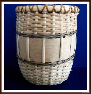 Handwoven Egg Gathering 6 Basket Handle Curved Craft Woven Buttocks