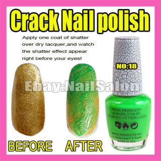 New Nail Art Crack Green Nail Polish Varnish F279