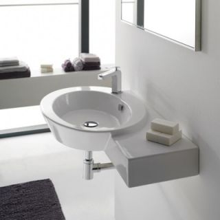  Wish Wall  or Deck Mount Bathroom Sink with Right Counter   2011