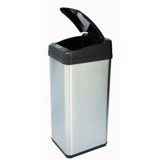 OIA Round Step On Trash Can in Stainless Steel (0.75 Gal)