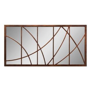Uttermost Bertha Oversized Wall Mirror in Antiqued Crackled Bronze