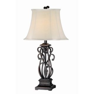 Kenroy Home Shay One Light Table Lamp in Bronze (Set of 2)
