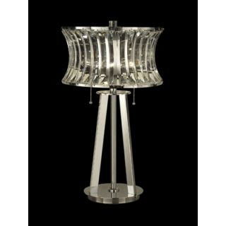 Dale Tiffany Two Light Crystal Table Lamp in