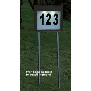 Unique Arts Solar House Number with Stainless Steel