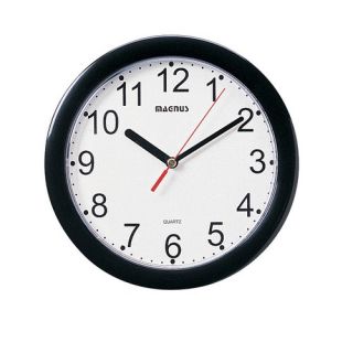 Dainolite Magnus 8 Wall Clock   24003 BK