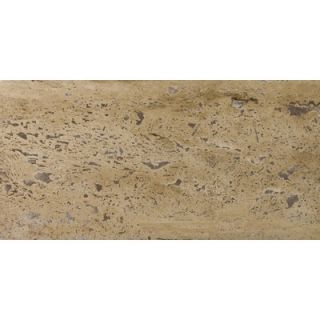 Emser Tile Natural Stone 12 x 24 Vein Cut Travertine Plank in Mocha