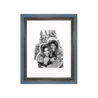 Frames By Mail 11 x 14 Rustic Wire Brush Frame in Grey/Blue   696