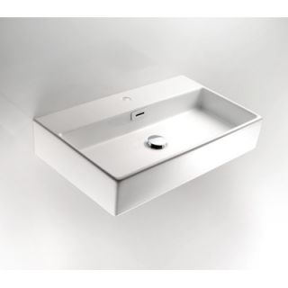 WS Bath Collections WIthLinea 16.5 x 14.2 Quarelo Vessel Sink in White