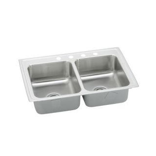 Gourmet 6.13 x 17 Top Mount Kitchen Sink