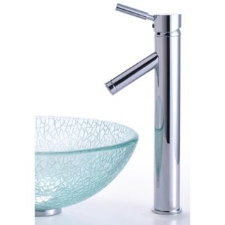  Glass 14 Vessel Sink and Sheven Faucet   C GV 500 14 12mm 1002