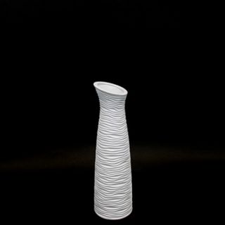 Urban Trends 18 White Ceramic Vase in Matte   20105