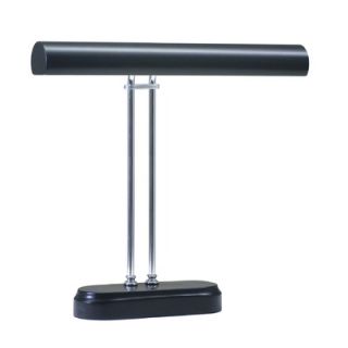 House of Troy 16 Digital Piano Lamp in Black and Chrome   P16 D02