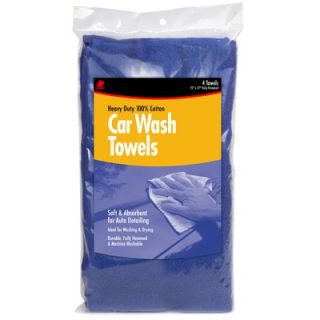 Buffalo 4 Count 15 X 17 Blue Car Wash Towels 60260