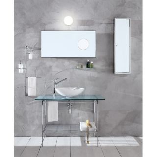 Linea 51.2 x 19.7 Barujo Wall Mount Bathroom Countertop in Sandblasted