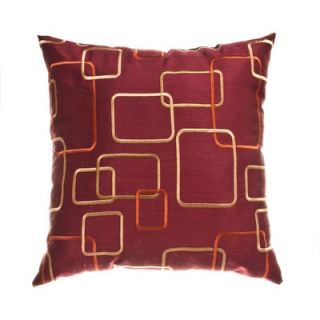 Softline Home Fashions Edrine 18 Pillow in Merlot   SSQmrlt18x18PW