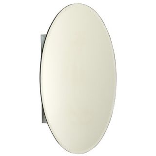 Zenith 20 Inch Premium Oval Medicine Cabinet with Beveled Mirror