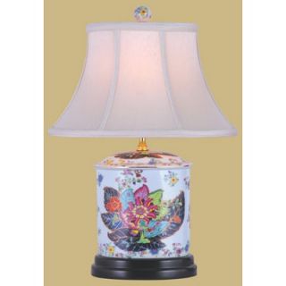 Oriental Furniture 19 Porcelain Oval Jar Lamp   LMP LPDYY088N