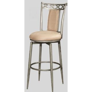 Chintaly 30 Swivel Memory Return Bar Stool with High Cushioned Back