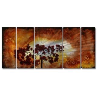  Sun Tree by Megan Duncanson, Abstract Wall Art   23.5 x 52