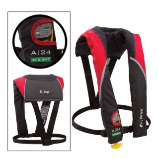 Onyx A/M 24 In Sight Automatic Inflatable Life Jacket in Red
