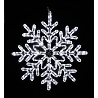 Holiday Lighting Specialists Twinkle 8 Snowflake Rope Light