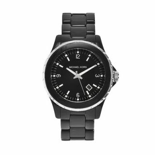 Michael Kors Womens Classic Black Acrylic Watch