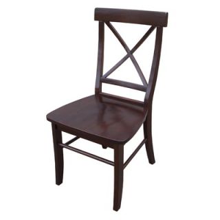 International Concepts Cross Back Side Chair (Set of 2)   C46 613P