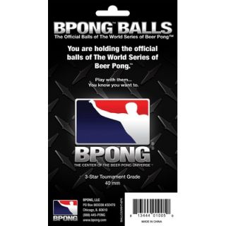 BPONG Beer Pong Ball (Pack 6)   BALLC02WHT 6PK