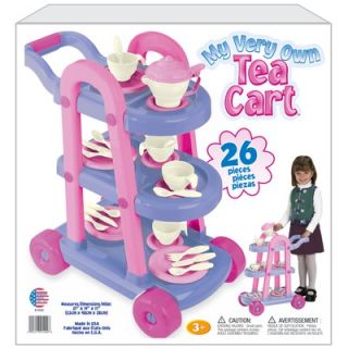 American Plastic Toys My Very Own 26 Piece Tea Cart Set