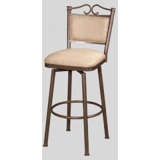Chintaly 26 Memory Swivel Counter Stool with Cushioned Back   0707