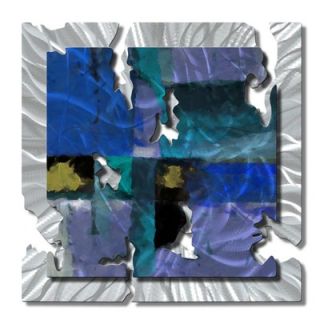  My Walls Blue Radiant Relic Abstract Wall Art   28 x 28   ABS00043