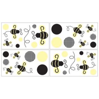 Sweet Jojo Designs Bumble Bee Wall Decals Sheets (Set of 4)   Decal