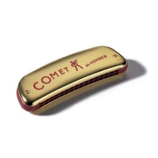 Hohner Comet 32 Octave Harmonica in Golden   Key of C