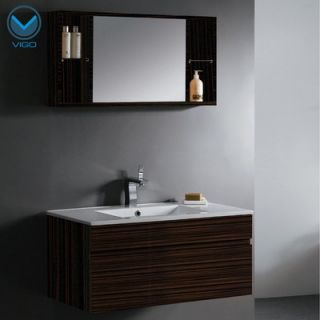 Vigo Picasso Wall Mounted 35 Bathroom Vanity Set   VG0900810