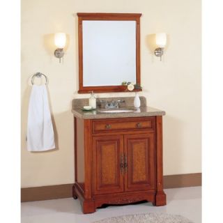 Lanza 32 Single Bathroom Vanity Set in Light Brown   WF6496 DC