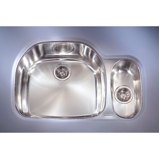 Franke Prestige 32 Stainless Steel Left Hand Double Bowl Kitchen Sink