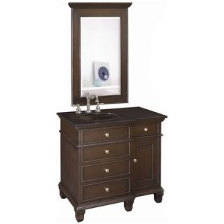 Belle Foret 35 Single Basin Vanity in Espresso with Optional Single