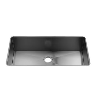 J7 37 x 19.5 Undermount Stainless Steel Single Bowl Kitchen Sink