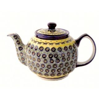 Polish Pottery 37 oz Teapot   Pattern DU1