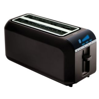 Digital 4 Slice Toaster in Black