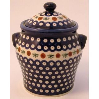 Polish Pottery 56 oz Large Jar   Pattern 41A   1100 41A