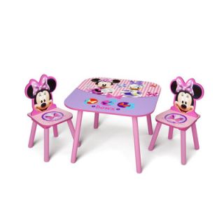 Delta Childrens Products Minnie Mouse Kids 3 Piece Table and Chair
