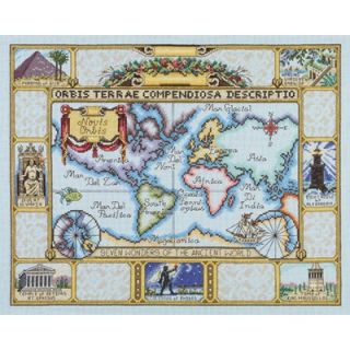 Janlynn Wonders of the Ancient World Map Counted Cross Stitch   015