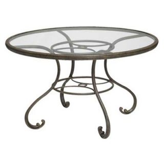 Woodard Landgrave Old Gate Glass Top 48 Round Dining Table