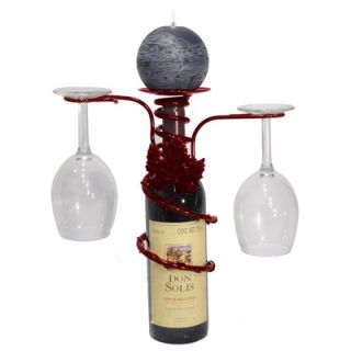 Metrotex Designs Grapevine Iron Wine Bottle Topper Candle Holder