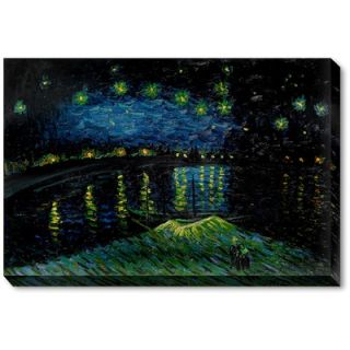  Night over the Rhone Canvas Art by Vincent Van Gogh Modern   46 X 36