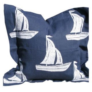Lowcountry Linens Sailboat Pillow   WSSANAVPIL / WSSASALPIL